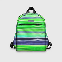 Детский рюкзак Сине-зеленые абстрактные полосы