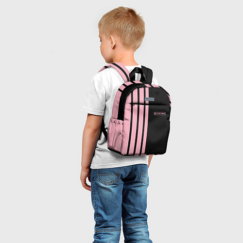 Детский рюкзак BLACKPINK HALF BLACK-PINK MINI LOGO / 3D-принт – фото 5