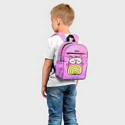 Детский рюкзак Абстрактный круглый котик, цвет: 3D-принт — фото 2