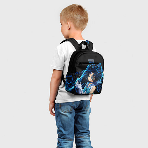 Детский рюкзак Сейлор Меркурий -гениальная школьница / 3D-принт – фото 5