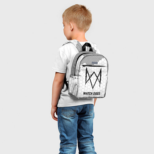 Детский рюкзак Watch Dogs Glitch на темном фоне FS / 3D-принт – фото 5