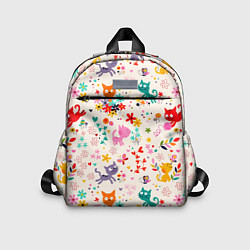 Детский рюкзак COLORFUL FUNNY KITTENS, цвет: 3D-принт