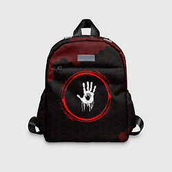 Детский рюкзак Символ Death Stranding и краска вокруг на темном ф, цвет: 3D-принт