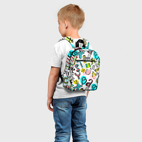 Детский рюкзак COLOR ENGLISH ALPHABET / 3D-принт – фото 5