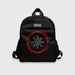 Детский рюкзак Символ Dark Souls и краска вокруг на темном фоне