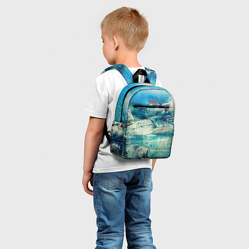 Детский рюкзак Прибрежная синева / 3D-принт – фото 5