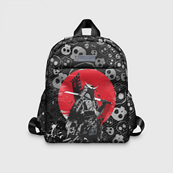 Детский рюкзак Призрак Цусимы Самурай Красное солнце Япония, цвет: 3D-принт