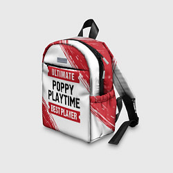 Детский рюкзак Poppy Playtime: красные таблички Best Player и Ult, цвет: 3D-принт — фото 2