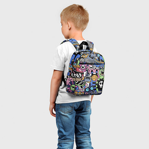 Детский рюкзак Милые и веселые монстры / 3D-принт – фото 5