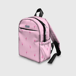 Детский рюкзак Фламинго на розовом фоне, цвет: 3D-принт — фото 2