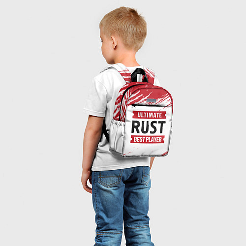 Детский рюкзак Rust: красные таблички Best Player и Ultimate / 3D-принт – фото 5