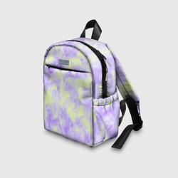 Детский рюкзак Нежный желто-фиолетовый тай дай, цвет: 3D-принт — фото 2