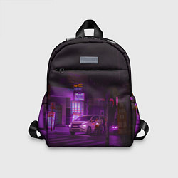 Детский рюкзак Неоновый ночной переход - Фиолетовый, цвет: 3D-принт