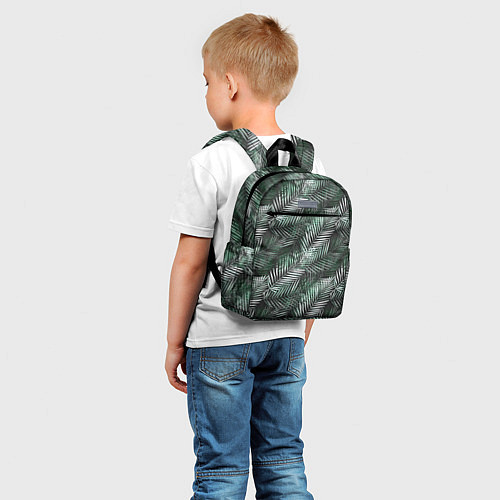 Детский рюкзак Листья пальмы на черном / 3D-принт – фото 5