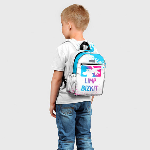 Детский рюкзак Limp Bizkit Neon Gradient / 3D-принт – фото 5