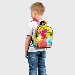 Детский рюкзак CHAMOMILE CHRYSANTHEMUMS, цвет: 3D-принт — фото 2