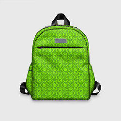 Детский рюкзак Зеленые волнистые узоры