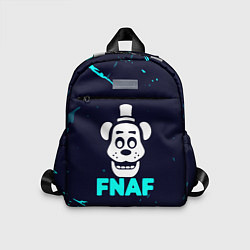 Детский рюкзак Пять ночей с фредди - голубая краска, цвет: 3D-принт