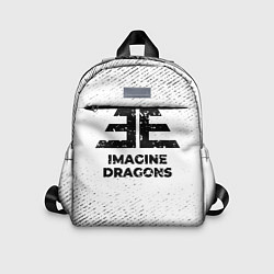 Детский рюкзак Imagine Dragons с потертостями на светлом фоне