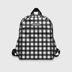 Детский рюкзак Black and white trendy checkered pattern