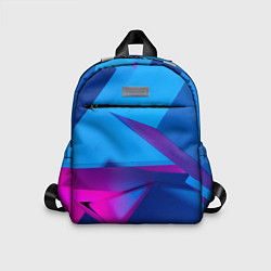Детский рюкзак Абстрактные геометрические фигуры - Синий, цвет: 3D-принт