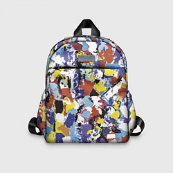 Детский рюкзак Смелые мазки яркой краски на холсте, цвет: 3D-принт