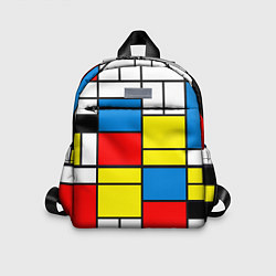 Детский рюкзак Texture of squares rectangles, цвет: 3D-принт