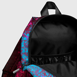 Детский рюкзак God of War - neon gradient, цвет: 3D-принт — фото 2