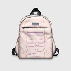 Детский рюкзак Имя Лиза по-вертикали с розовым фоном, цвет: 3D-принт