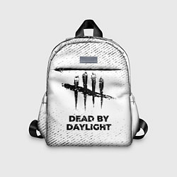 Детский рюкзак Dead by Daylight с потертостями на светлом фоне