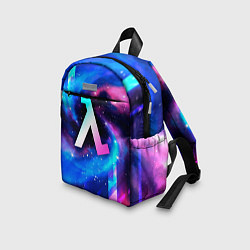 Детский рюкзак Half-Life неоновый космос, цвет: 3D-принт — фото 2