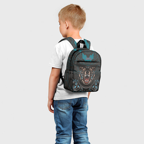 Детский рюкзак Кибер медведь / 3D-принт – фото 5