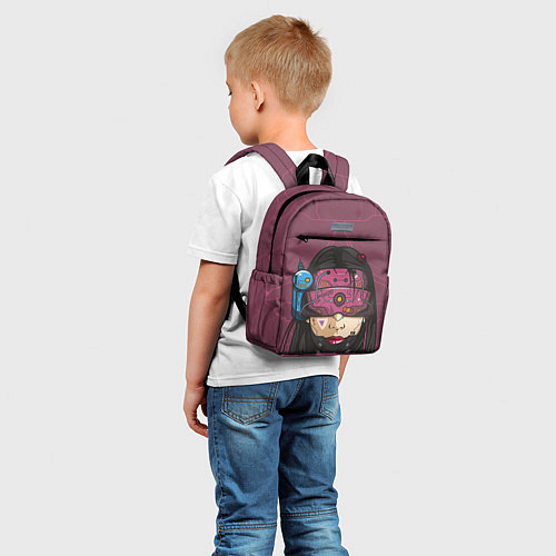 Детский рюкзак Кибер-девушка / 3D-принт – фото 5