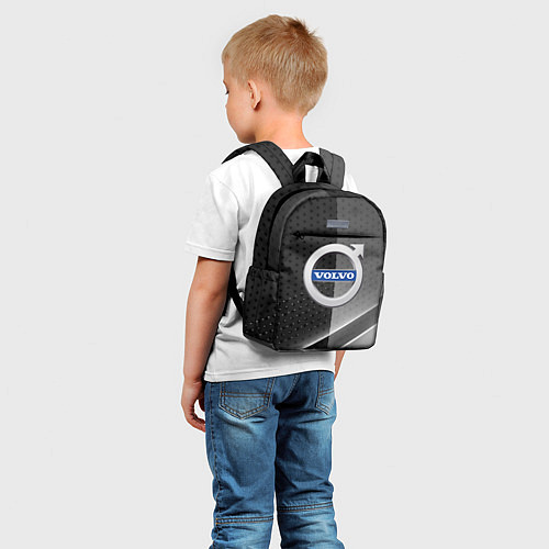 Детский рюкзак Volvo Карбон абстракция / 3D-принт – фото 5
