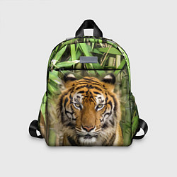 Детский рюкзак Матёрый тигр в зарослях бамбука