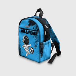 Детский рюкзак Андрей космонавт футболист, цвет: 3D-принт — фото 2