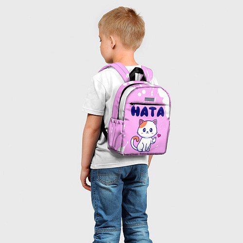 Детский рюкзак Ната кошечка с сердечком / 3D-принт – фото 5