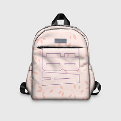 Детский рюкзак Ева по-вертикали с розовым фоном, цвет: 3D-принт