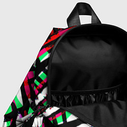 Детский рюкзак Разноцветная Зебра, цвет: 3D-принт — фото 2