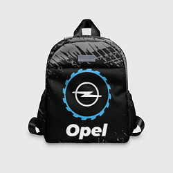 Детский рюкзак Opel в стиле Top Gear со следами шин на фоне