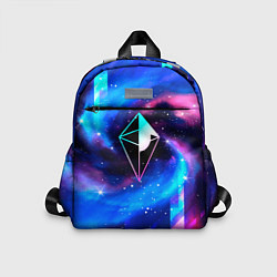 Детский рюкзак No Mans Sky неоновый космос, цвет: 3D-принт