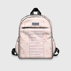 Детский рюкзак Диана по-вертикали с розовым фоном, цвет: 3D-принт