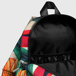 Детский рюкзак Элегантный цветочный орнамент, цвет: 3D-принт — фото 2