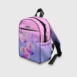 Детский рюкзак BTS красивые бабочки, цвет: 3D-принт — фото 2