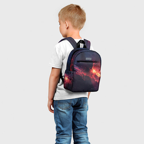 Детский рюкзак Космическое пламя / 3D-принт – фото 5