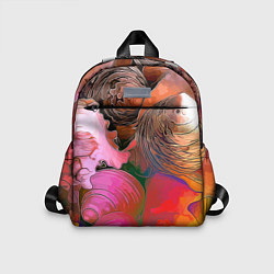 Детский рюкзак Стилизованная композиция из океанских ракушек, цвет: 3D-принт