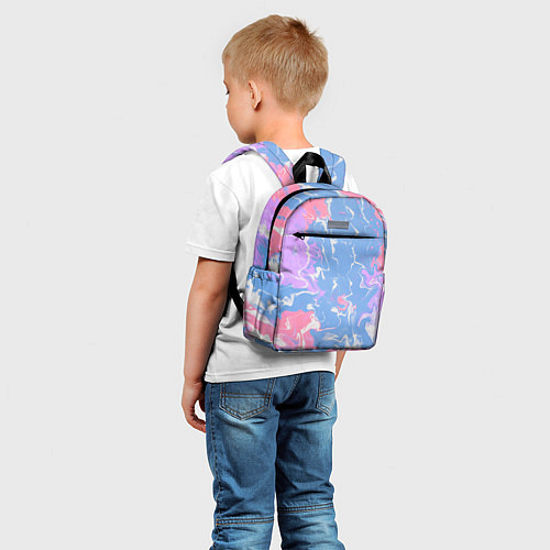 Детский рюкзак Цветная размытость / 3D-принт – фото 5
