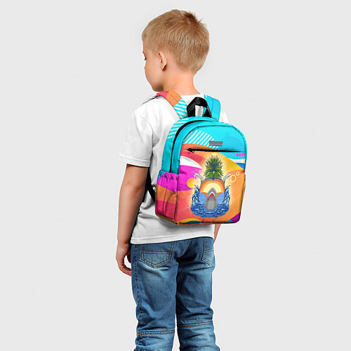 Детский рюкзак Акула и ананас / 3D-принт – фото 5