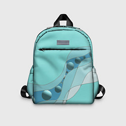 Детский рюкзак Голубая геометрическая абстракция Круги и сферы Го