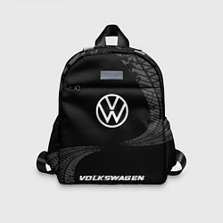 Детский рюкзак Volkswagen speed шины на темном: символ, надпись, цвет: 3D-принт